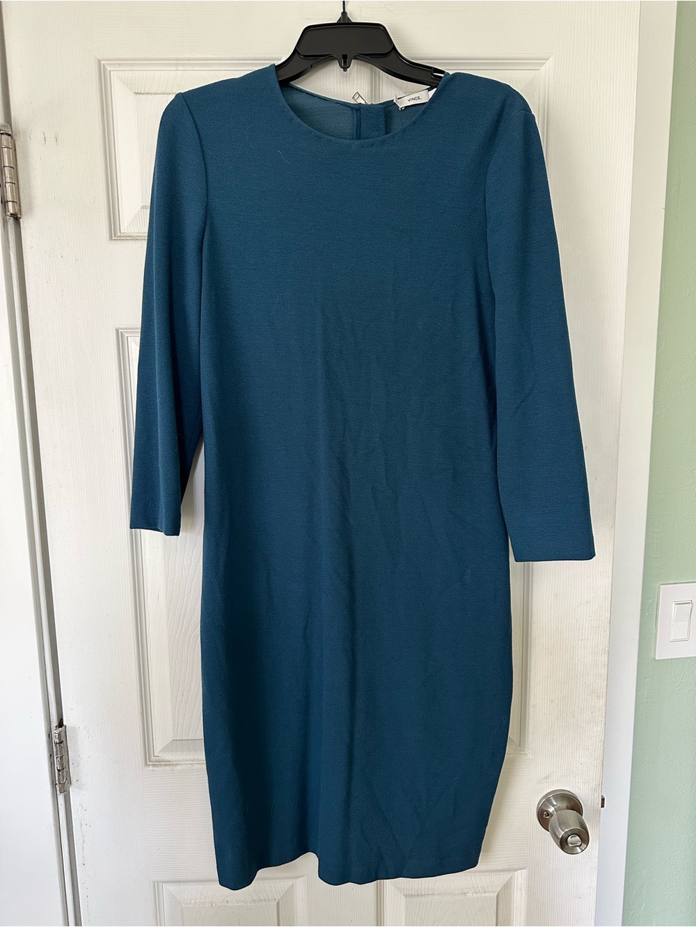 Classic Teal Sheath Dress - Women